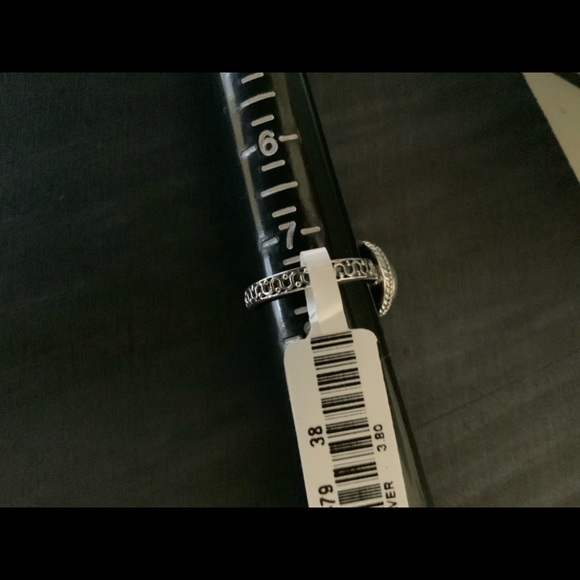 Larimar Blue .925 Carved Round 3 Size—7 - Picture 3 of 8